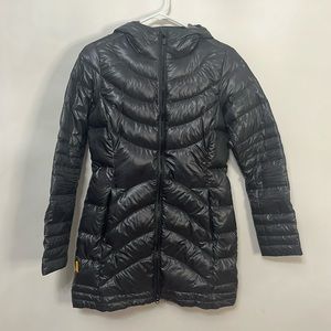 Metallic Grey Lole Giselle Down Jacket Size XS